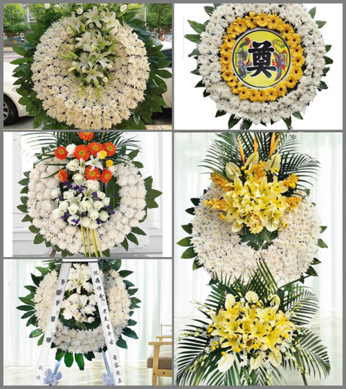 四川成都彭州市小鱼洞镇草坝村花圈速递