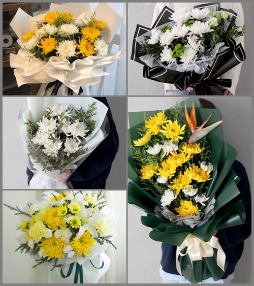 四川成都彭州市小鱼洞镇草坝村白事花束代送